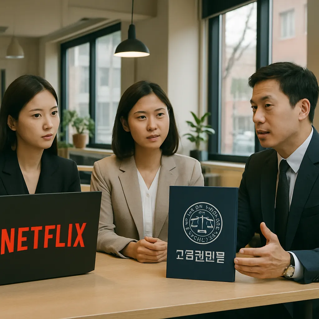 Szene aus Teach You a Lesson Netflix mit Lehrern und Schülern in einem südkoreanischen Klassenzimmer