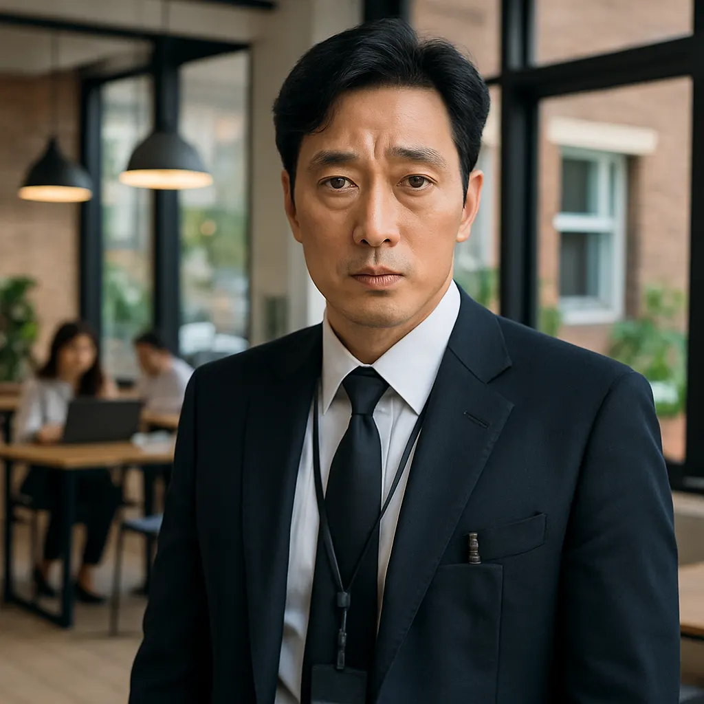 Agent Kim Reactivated Drama: So Ji Subs neues Drama auf SBS 1 So Ji Sub als geheimer Agent in dramatischer Szene im Drama 'Agent Kim Reactivated'.