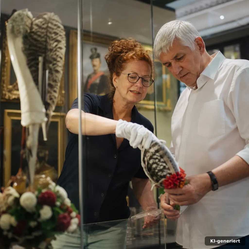 Röskes, Sträußchen, bunte Hörner. das Schützenfest als Fest der Blumen Neuss Ausstellung im Museum