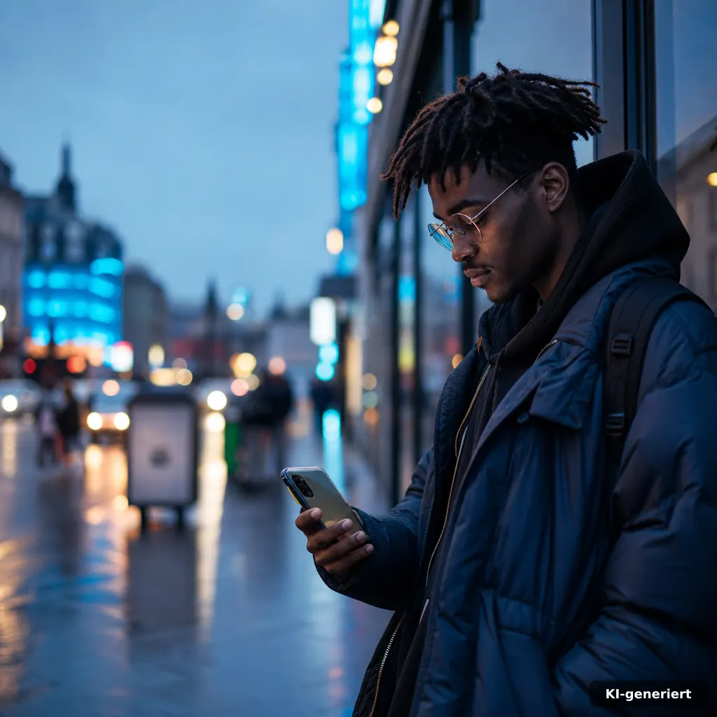 Steam Summer Sale: 18 Spiele schon jetzt auf dem Radar 2 editorial photo of a person holding a smartphone with a store wishlist view blurred, neon-blue accent lighting, early ev