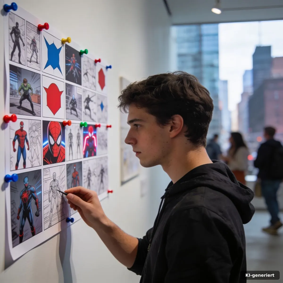 Fans analysieren Hinweise auf einem großen Superhelden-Storyboard