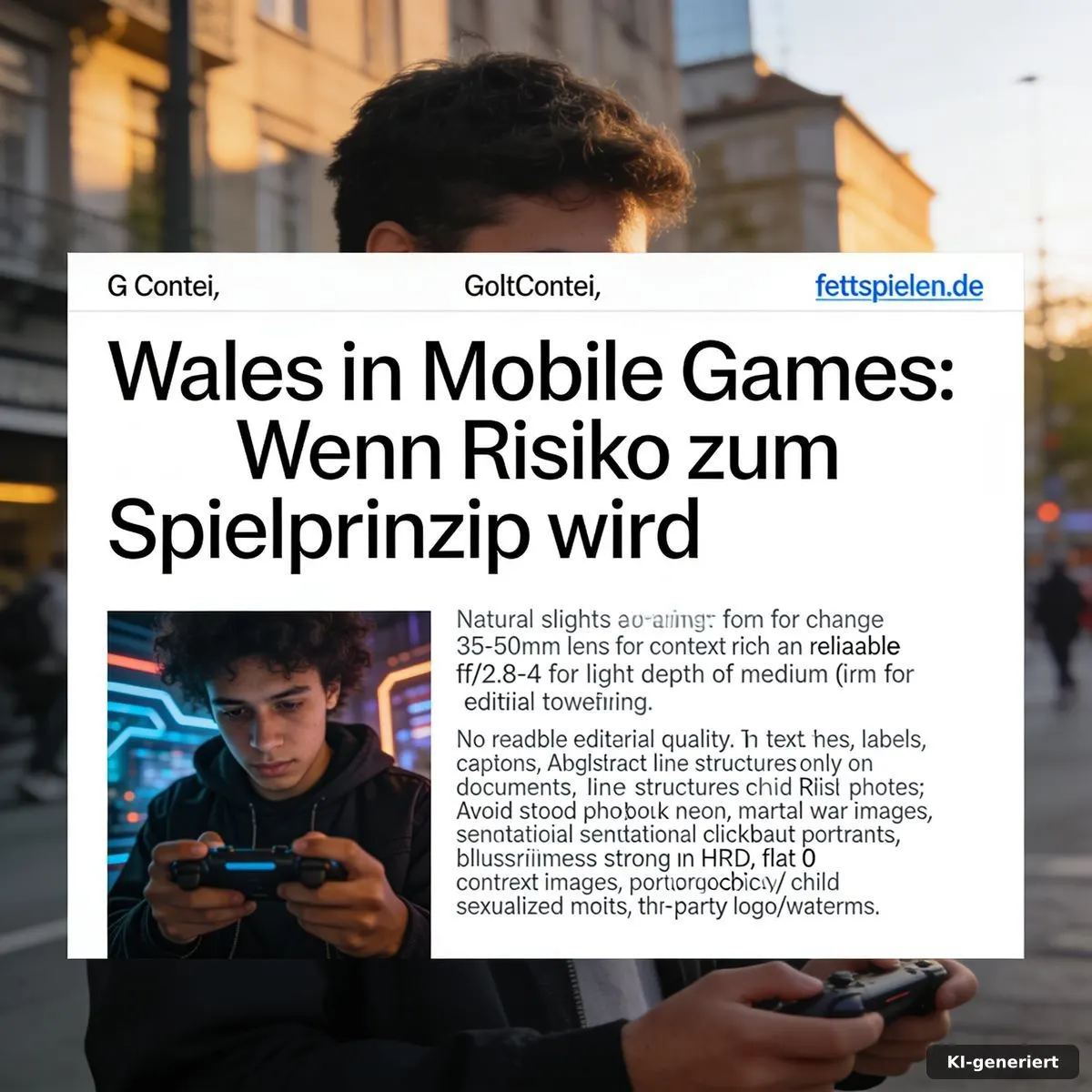 Wales in Mobile Games erklärt anhand einer Smartphone-Zufallsbelohnung mit Mystery-Box und abstrakten Spielmarken